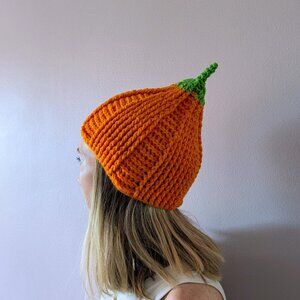 Fall Winter Handmade Beanie Chunky Knit Unisex Hat Cozycore Cottagecore